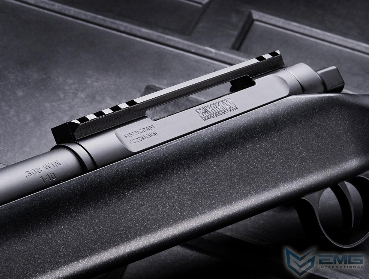 EMG Barrett Fieldcraft Airsoft Precision Bolt-Action Sniper Rifle with Featherweight Zero Trigger (Color: Black w/ Stainless Barrel) EMG Barrett Fieldcraft Airsoft Precision Bolt-Action Sniper Rifle with Featherweight Zero Trigger (Color: Black w/ Stainless Barrel)